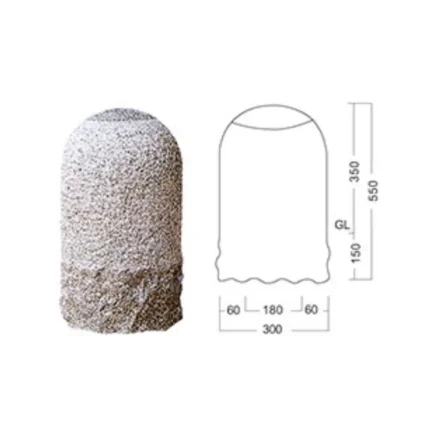 Stone Car Stop LS-CS006