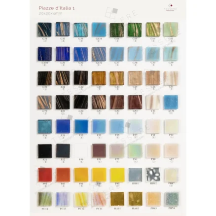 Glass Mosaic Piazze d’ Italia Collection 20 x 20 mm